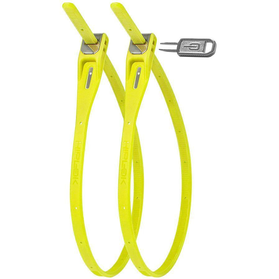 Hiplok Z-Lok Security Tie Bike Lock Twin Pack: Lime