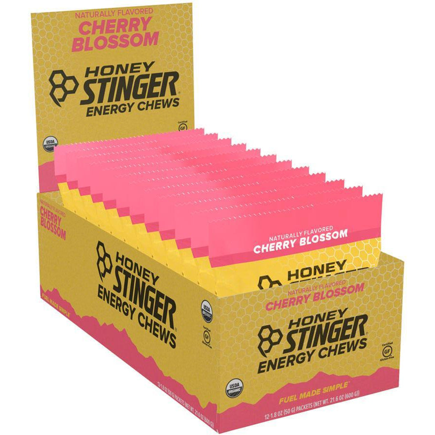 Honey Stinger Organic Energy Chews: Cherry Blossom, Box of 12