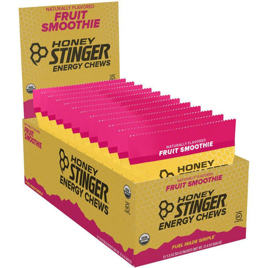 Honey Stinger Organic Energy Chews: Fruit Smoothie, Box of 12