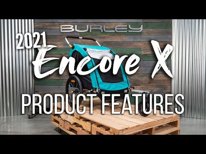 Encore X Child Bike Trailer - Double, Blue