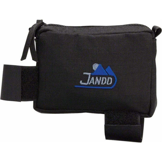 Jandd Top Tube/ Stem Bike Bag - Zipper closure Black Medium