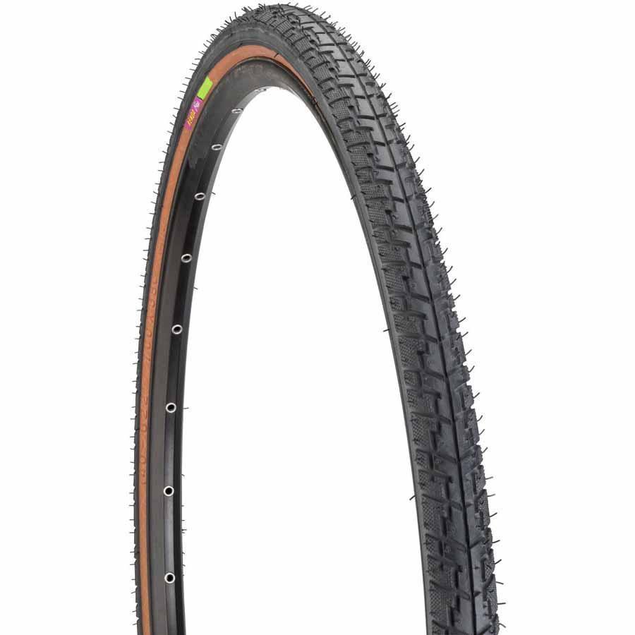 Kenda Street K830 Hybrid Bike Tire 700 x 38 Steel Bead Mocha Side Wall