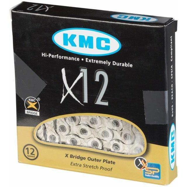 KMC X12 Bike Chain - 12-Speed, 126 Links, Silver