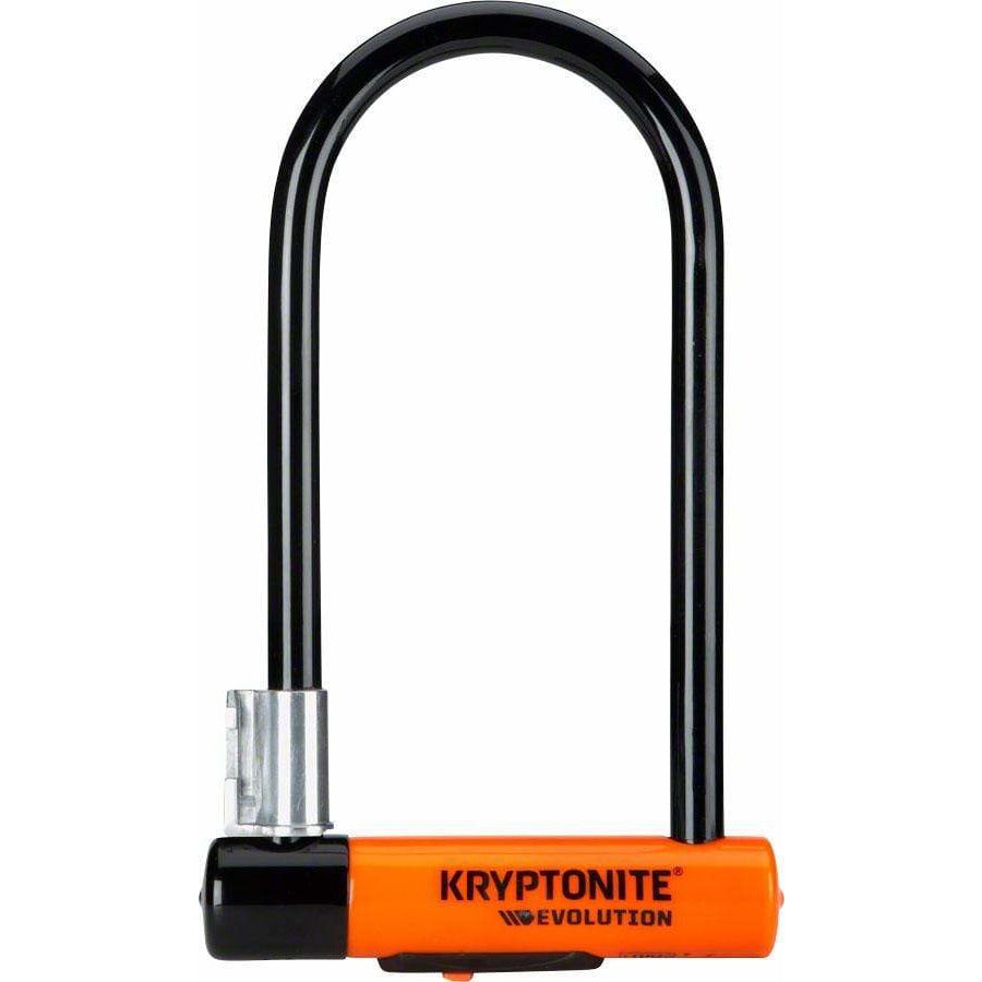 Kryptonite Evolution Series U-Lock - 4 x 9", Keyed, Black, Includes bracket