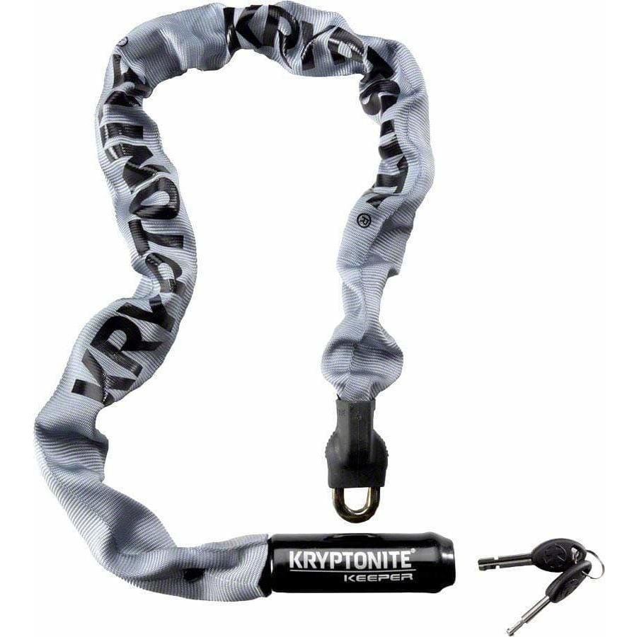 Kryptonite Krypto Keeper 785 Integrated Chain Bike Lock: 2.8' (85cm) Gray