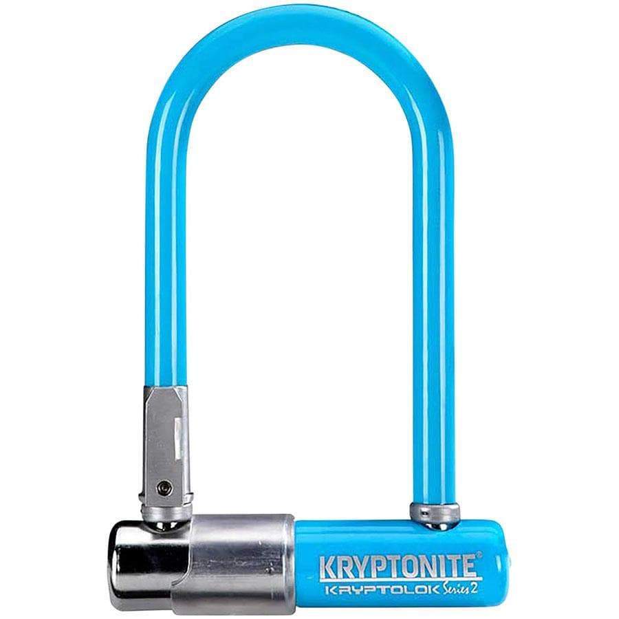 Kryptonite Krypto Series 2 Mini-7 Keyed Bike U-Lock - 3.25 x 7" Blue
