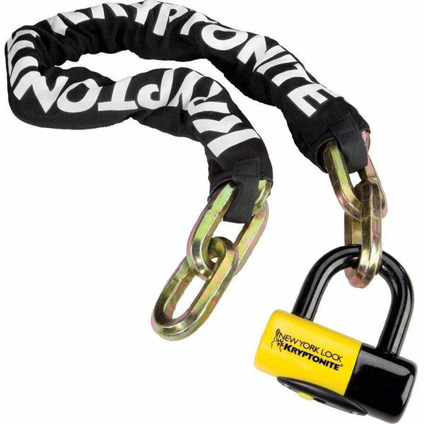 Kryptonite New York Fahgettaboudit Bike Chain 1410 and Disc Lock Bicycle Warehouse