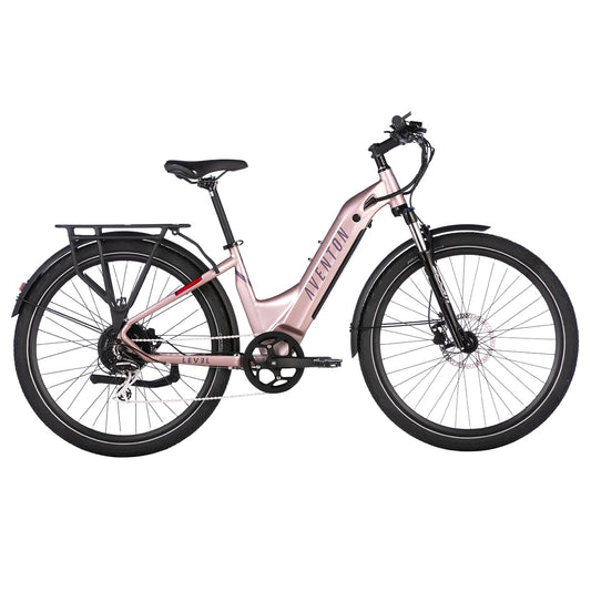 Aventon Level V2 Electric Bike - Pink - Bikes - Bicycle Warehouse