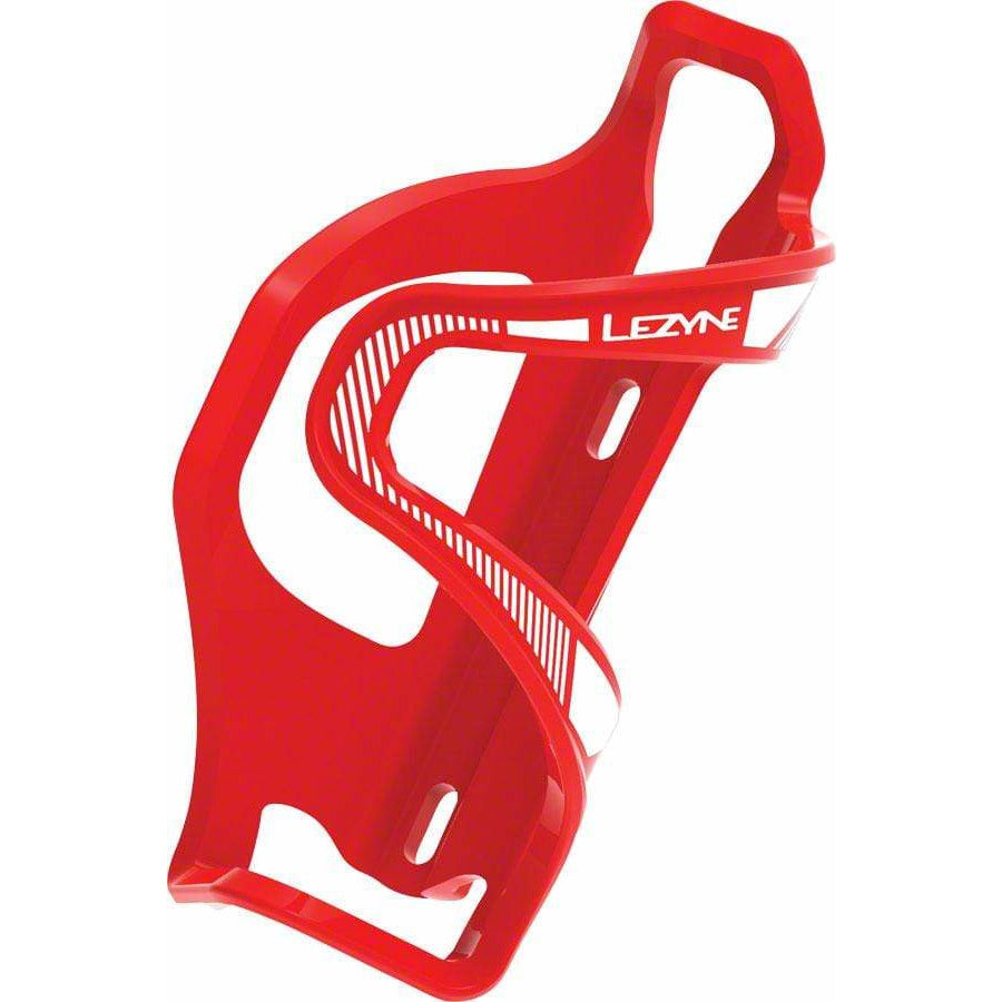 Lezyne Flow Cage SideLoader Left Entry, Enhanced Graphics, Red