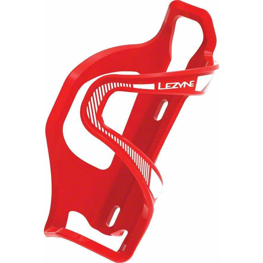 Lezyne Flow Cage SideLoader Left Entry, Enhanced Graphics, Red