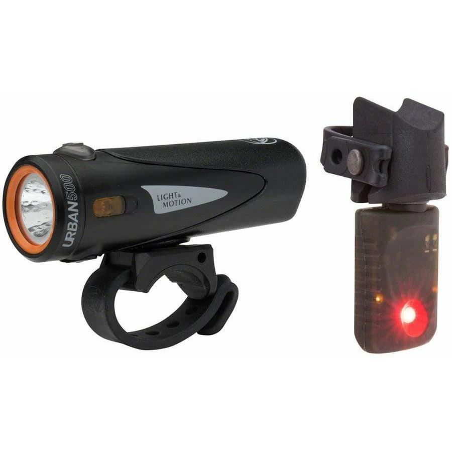 Light and Motion VIS 500 Onyx + Vya TL Combo Bike Light Set