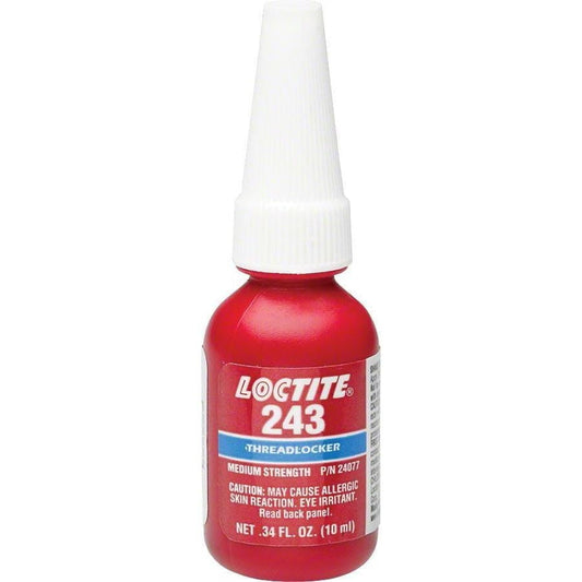 Loctite #243 Threadlocker Medium Strength for fastners 6-20mm