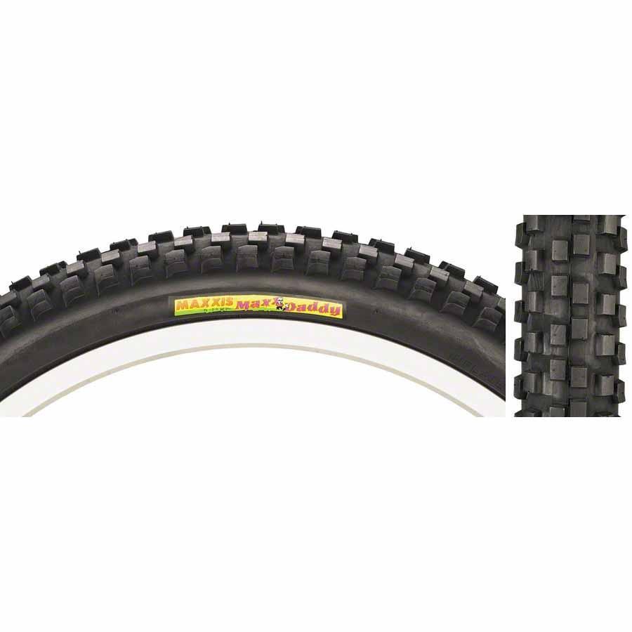 Maxxis MaxxDaddy Bike Tire: 20 x 2.00", Wire, 60tpi, Single Compound