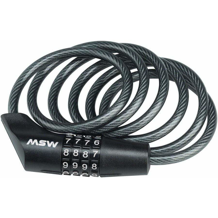 MSW CLK-108 Combination Bike Cable Lock, 8mm x 5'