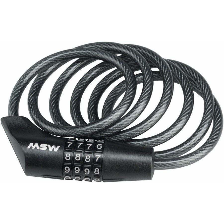MSW CLK-110 Combination Bike Cable Lock, 10mm x 6'