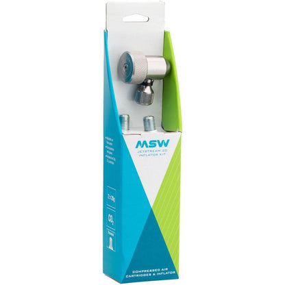 MSW Jetstream 20 CO2 Kit. Includes Inflator head and 2 20 Gram CO2 cartridges