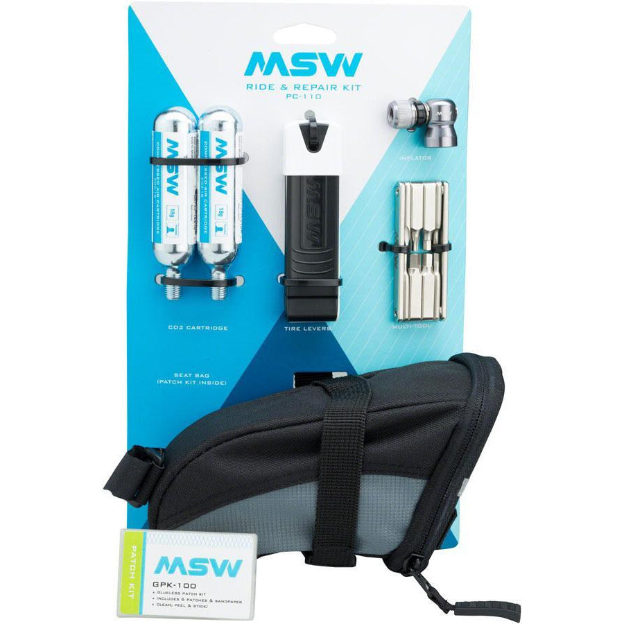 MSW Ride and Repair Kit with Seatbag and CO2