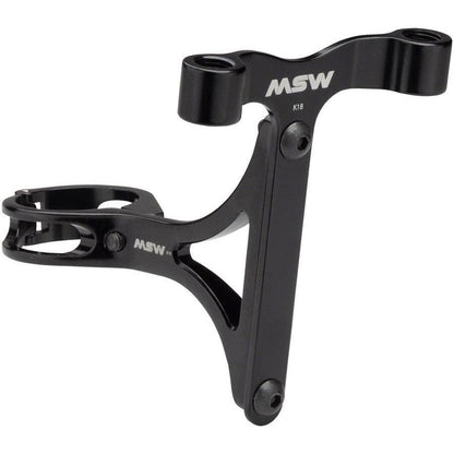 MSW Seltzer Mount - CO2 and Bike Water Bottle Cage holder with 27.2mm clamp, Black