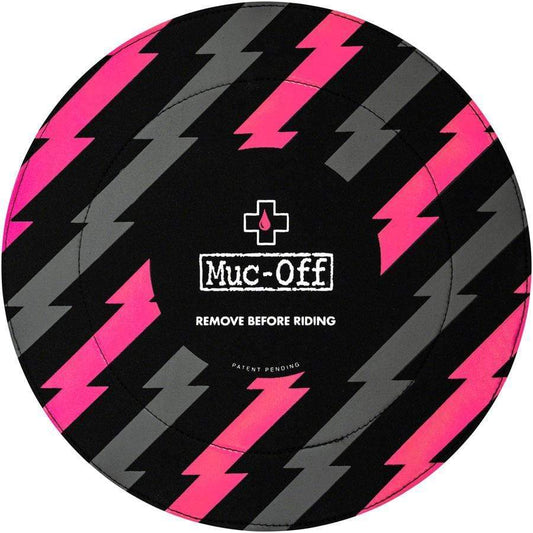 Muc-Off Bike Disc Brake Covers - Black/Pink