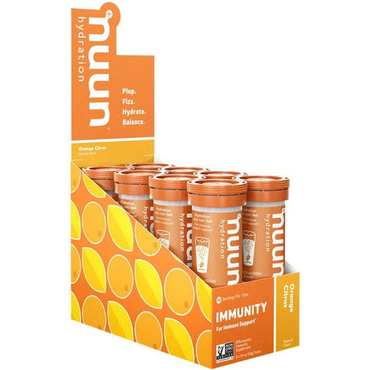 nuun Nuun Immunity Hydration Tablets: Orange Citrus, Box of 8
