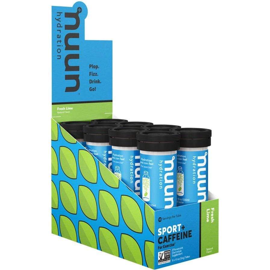 nuun Nuun Sport + Caffeine Hydration Tablets: Fresh Lime, Box of 8 Tubes