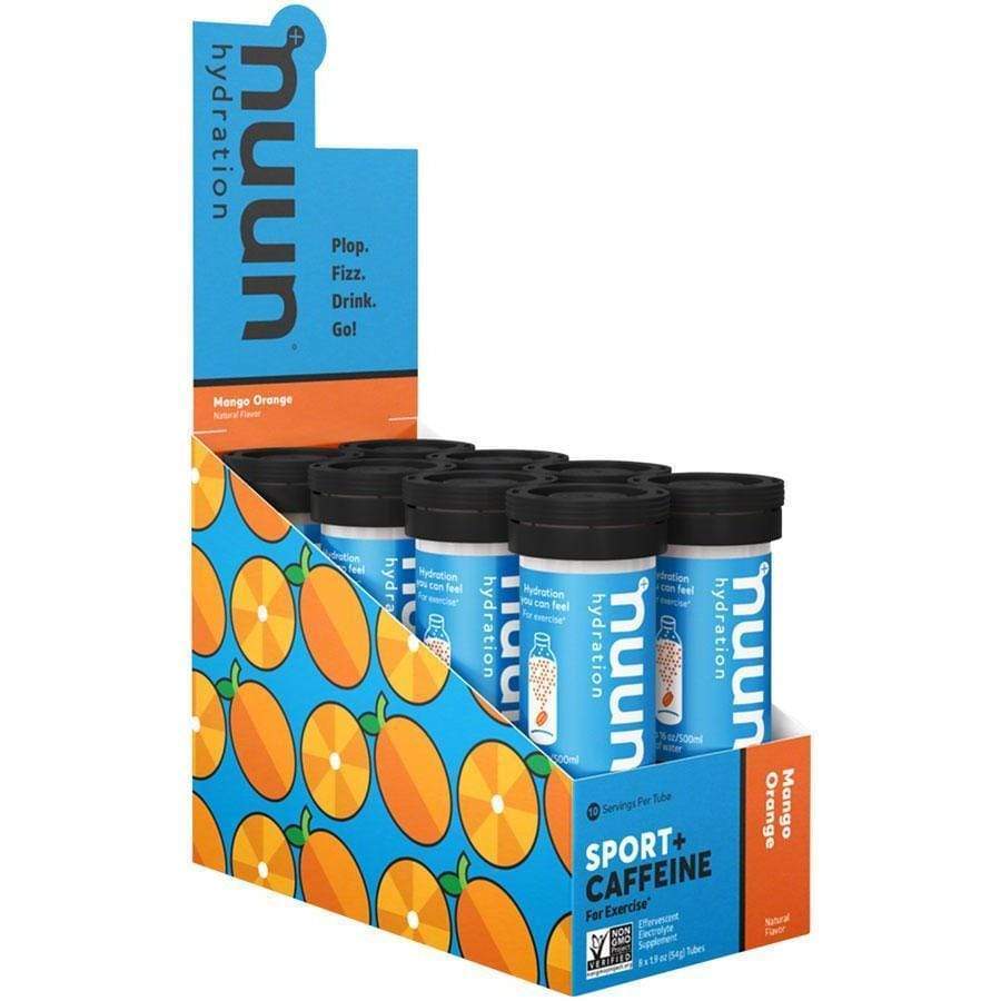 nuun Nuun Sport + Caffeine Hydration Tablets: Mango Orange, Box of 8 Tubes