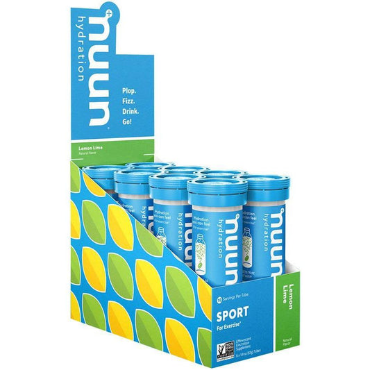 nuun Nuun Sport Hydration Tablets: Lemon Lime, Box of 8 Tubes