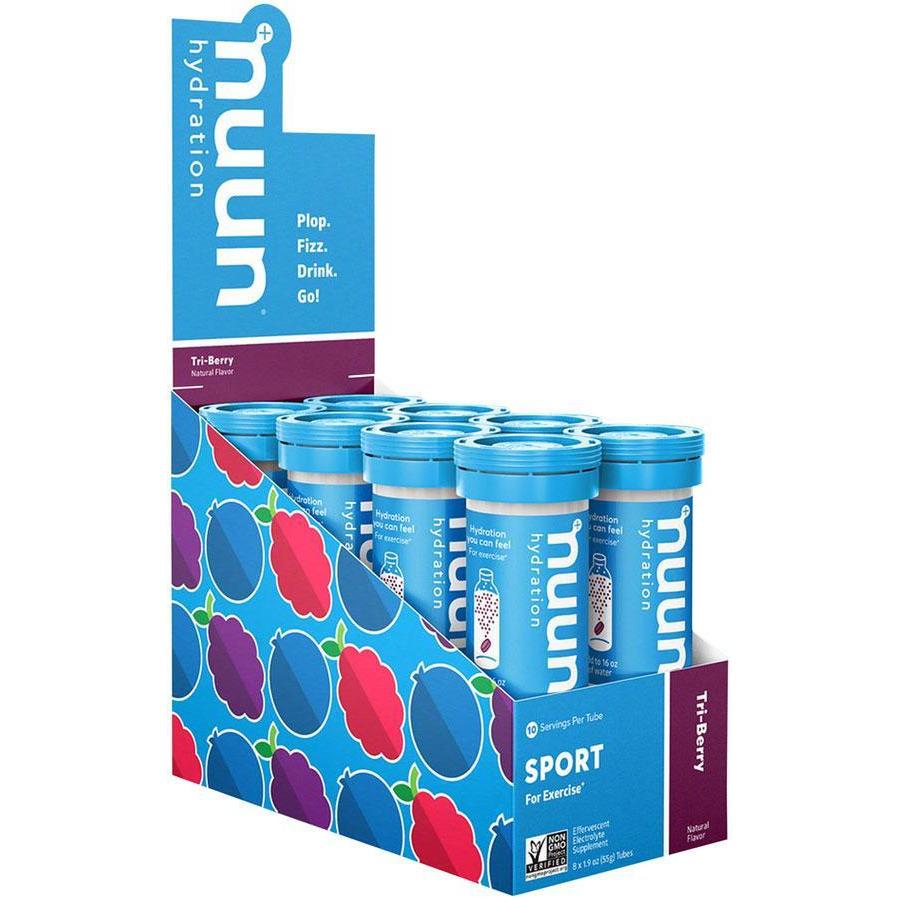 nuun Nuun Sport Hydration Tablets: Tri Berry, Box of 8 Tubes