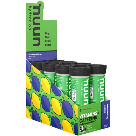 nuun Nuun Vitamins Hydration Tablets: Blackberry Citrus with Caffeine, Box of 8