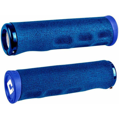 ODI Dread Lock Bike Handlebar Grips - Blue, Lock-On