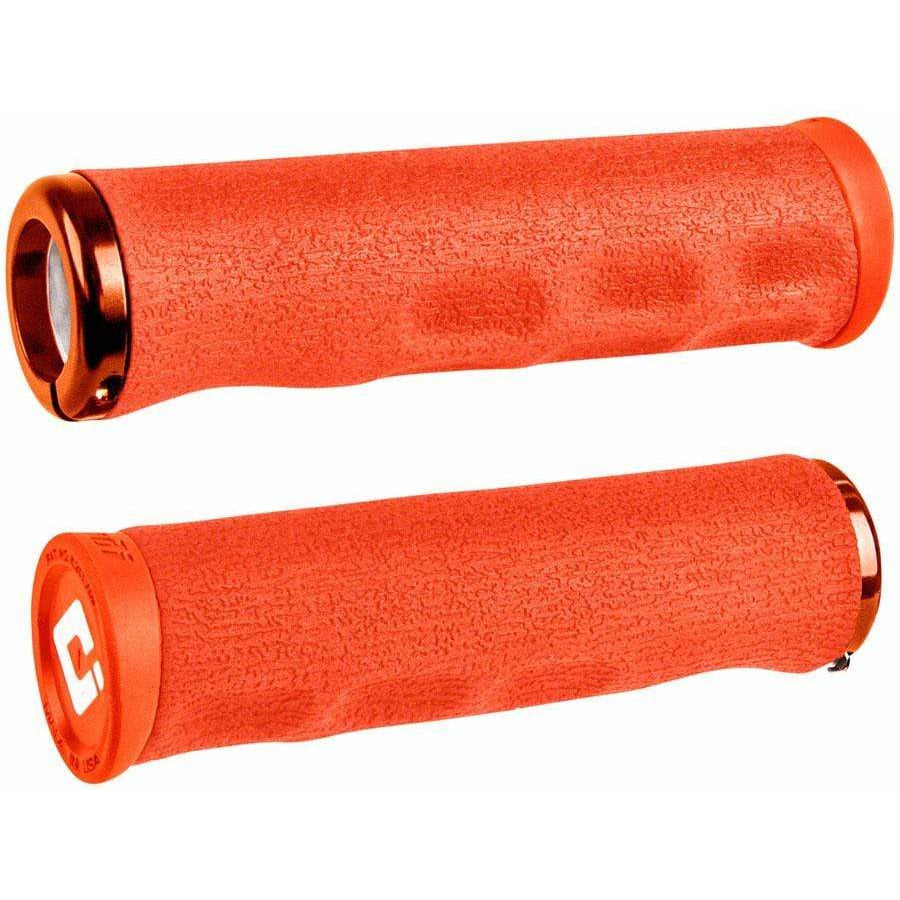 ODI Dread Lock Bike Handlebar Grips - Orange, Lock-On