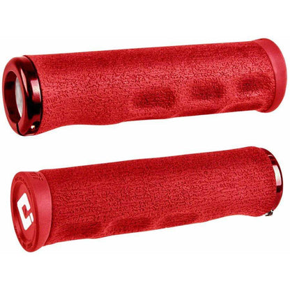 ODI Dread Lock Bike Handlebar Grips - Red, Lock-On