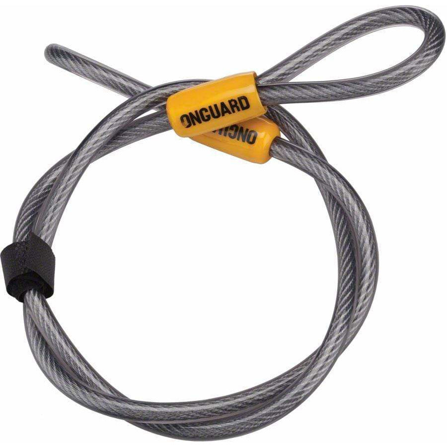OnGuard Akita Bike Cable: 4' x 10mm, Gray/Orange