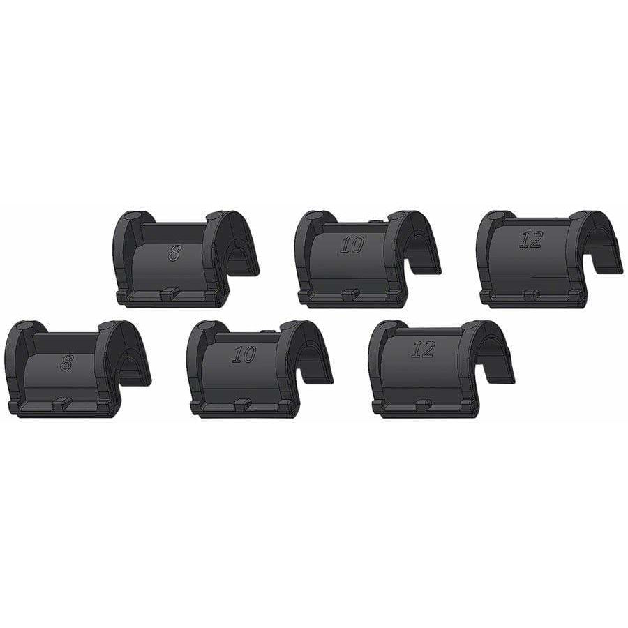 Ortlieb Rail Reducers For QL2.1/QL2 Systems: Includes 2x8mm, 2x10mm, 2x12mm (Enough for 1 Pannier)