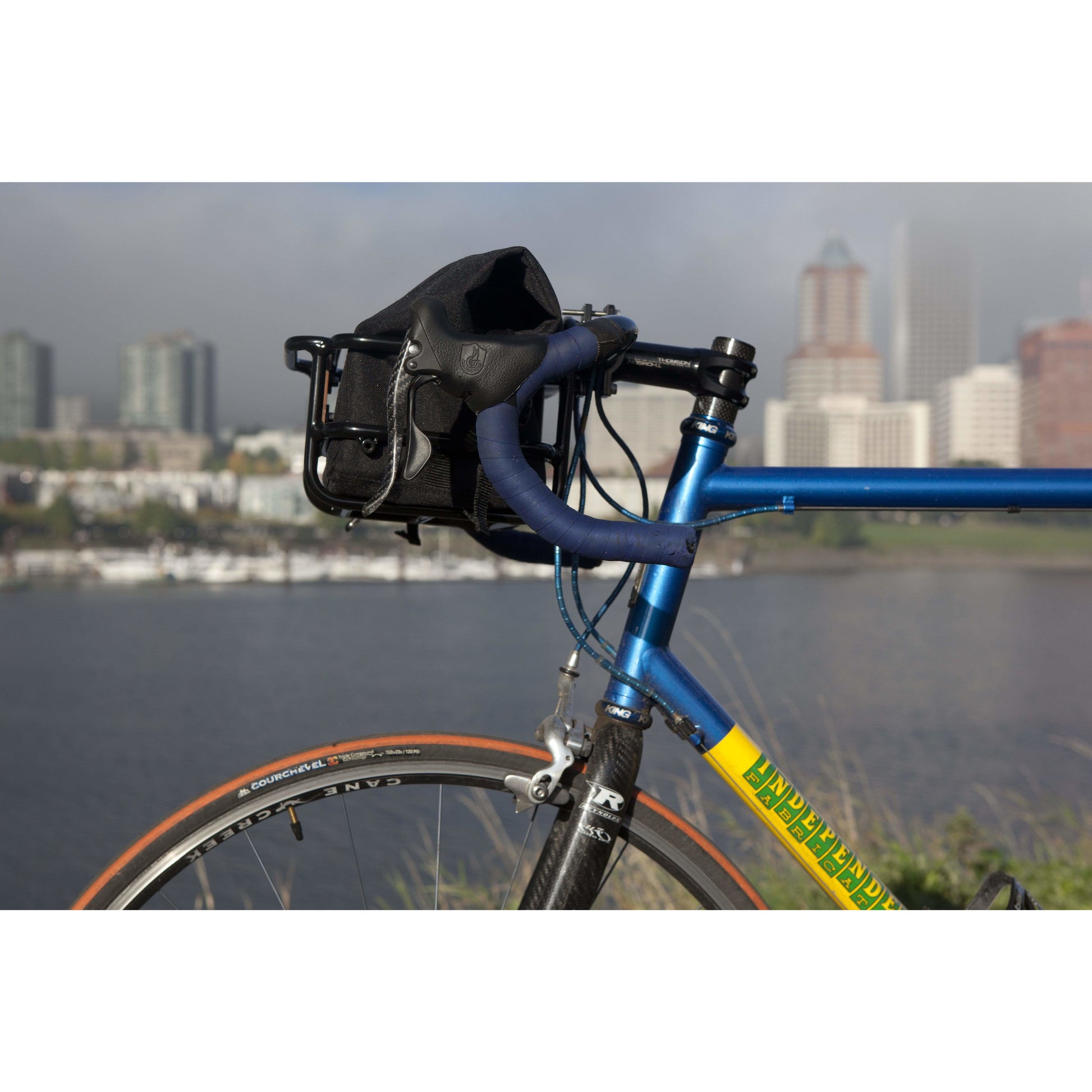 PDW Takeout Front Bike Basket w/ Water Resistant Roll-Top Bag