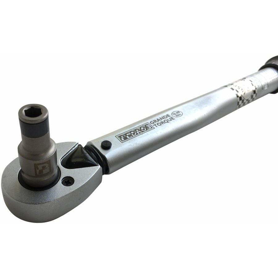 Pedro's Grande Torque Bike Wrench 3/8" Ratcheting Reversible Click-Type Micrometer Scale, 10-80 Nm Range