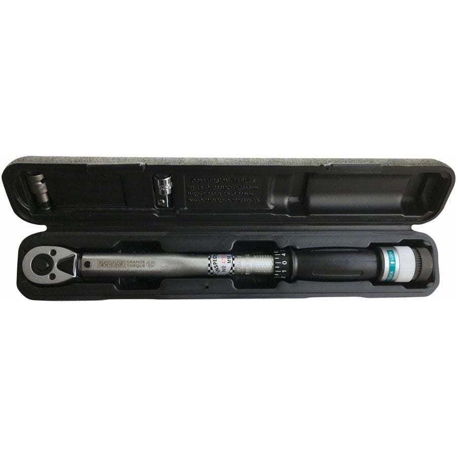 Pedro's Grande Torque Bike Wrench 3/8" Ratcheting Reversible Click-Type Micrometer Scale, 10-80 Nm Range
