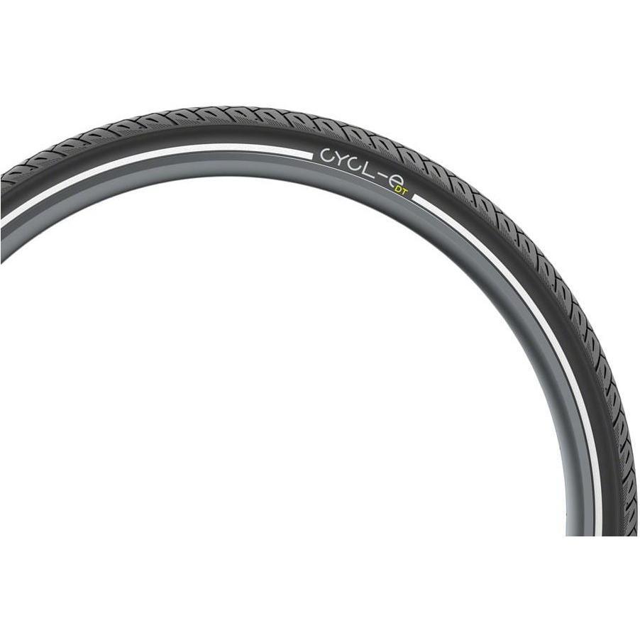 Pirelli Tire LLC Pirelli Cycl-e DT Tire - 700 x 47, Clincher, Wire, Black, Reflective