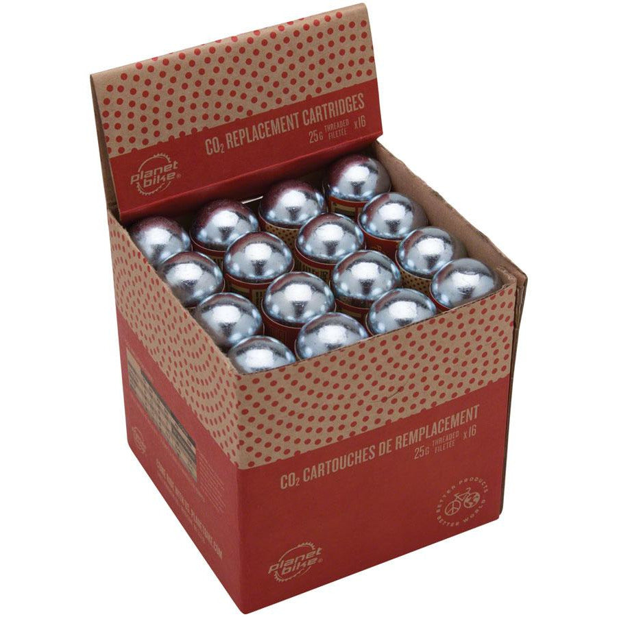 Threaded CO2 Cartridges - 25g - Box of 16
