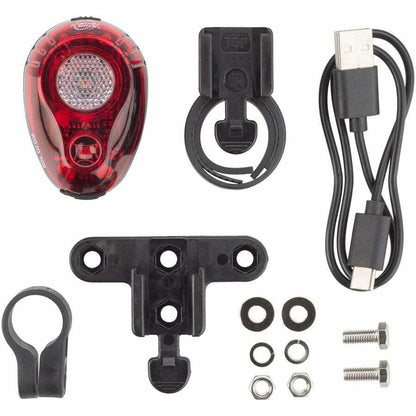 Planet Bike Rojo 100 Bike Taillight - USB Rechargeable, Red