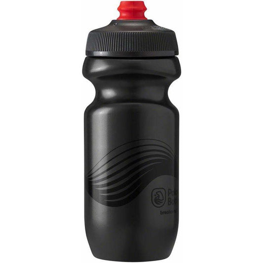 Polar Bottles Breakaway Wave Bike Water Bottle - 20oz, Charcoal/Black