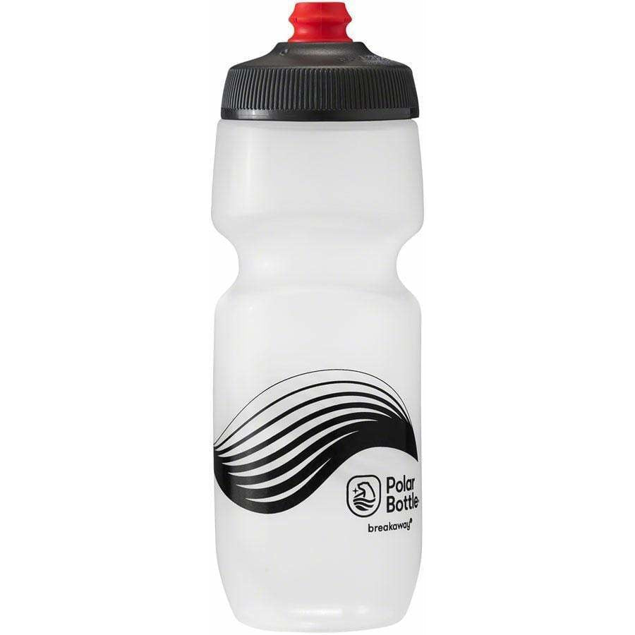 Polar Bottles Breakaway Wave Bike Water Bottle - 24oz, Frost/Charcoal