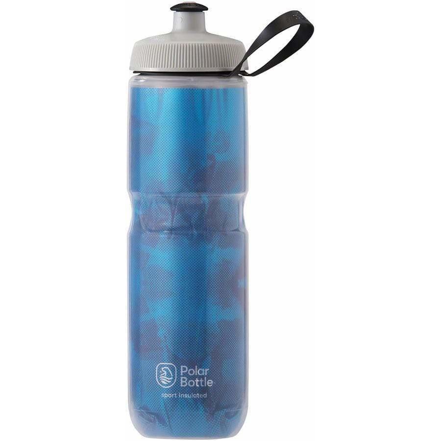 Polar Bottles Sport Insulated Fly Dye Bike Water Bottle - 24oz, Electric Blue