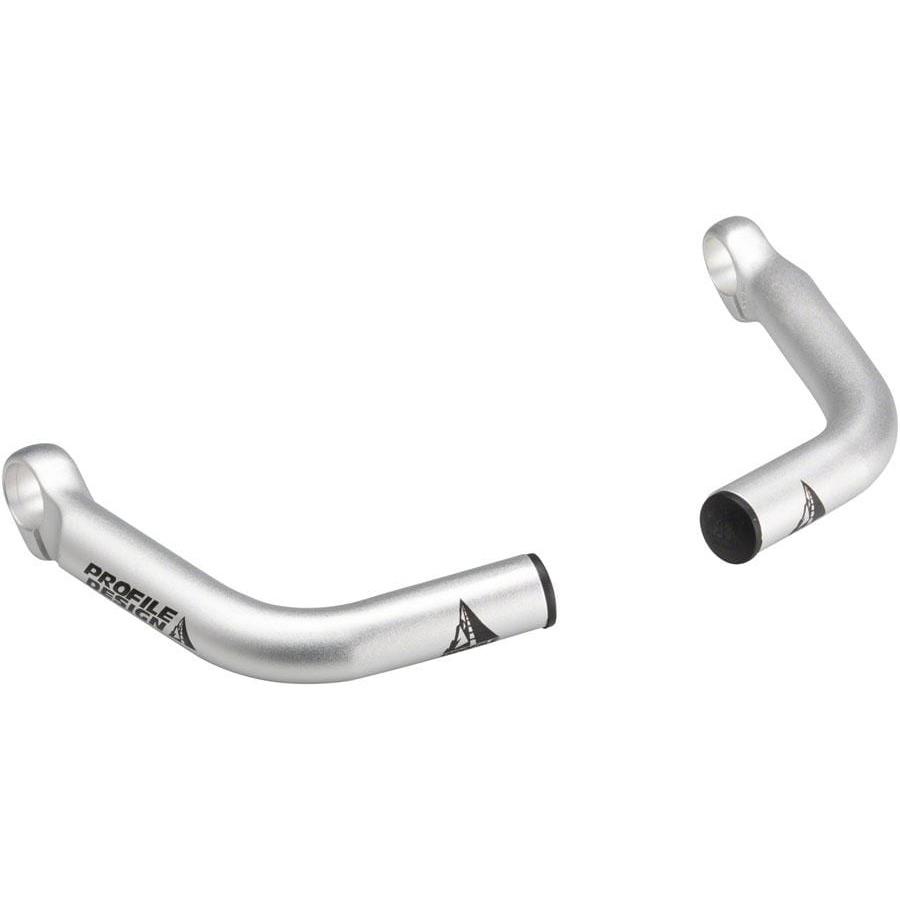 Profile Design Boxer Bike Handlebar Ends: Silver