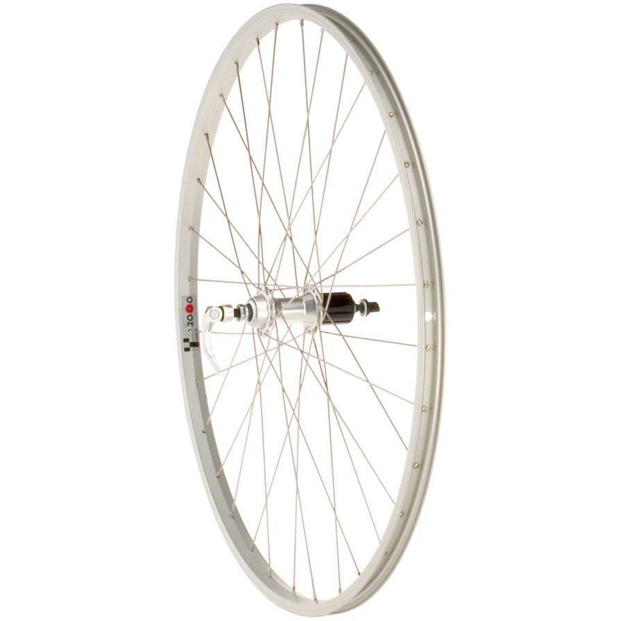 Quality Wheels Value Series Silver Pavement Rear Wheel 700c Formula 130mm Freehub / Alex Y2000 Silver