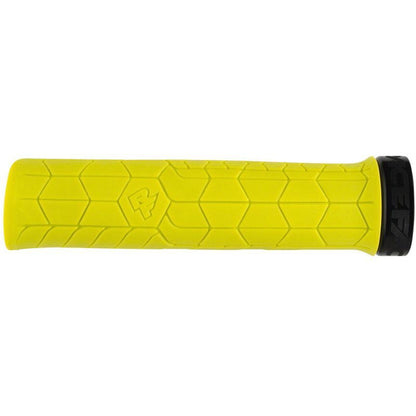 RaceFace Getta Bike Handlebar Grips - Yellow, Lock-On, 30mm