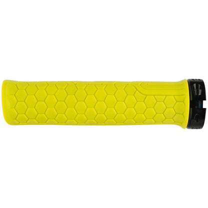 RaceFace Getta Bike Handlebar Grips - Yellow, Lock-On, 30mm