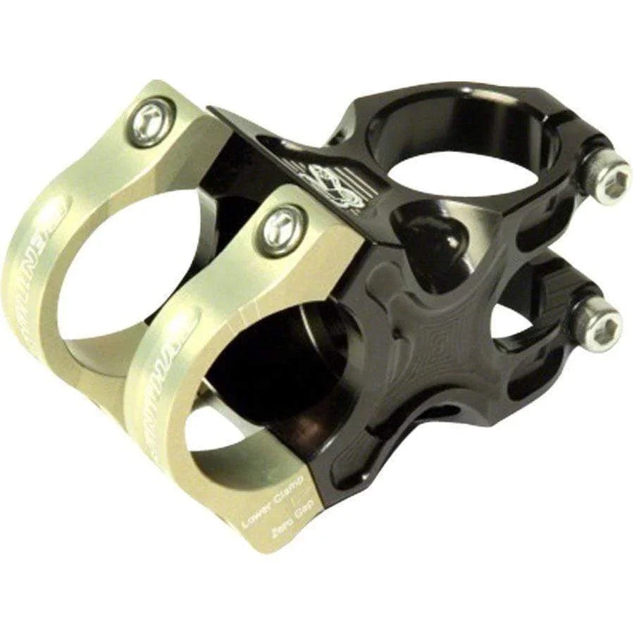 Renthal Apex 35mm Stem Clamp - +/-6 Deg, 1 1/8" Steerer, 40/50/60mm Length - Black/Gold