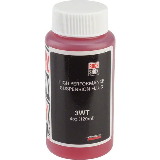 RockShox Suspension Oil, 3wt, 120ml Bottle, Rear Shock Damper/Charger Damper