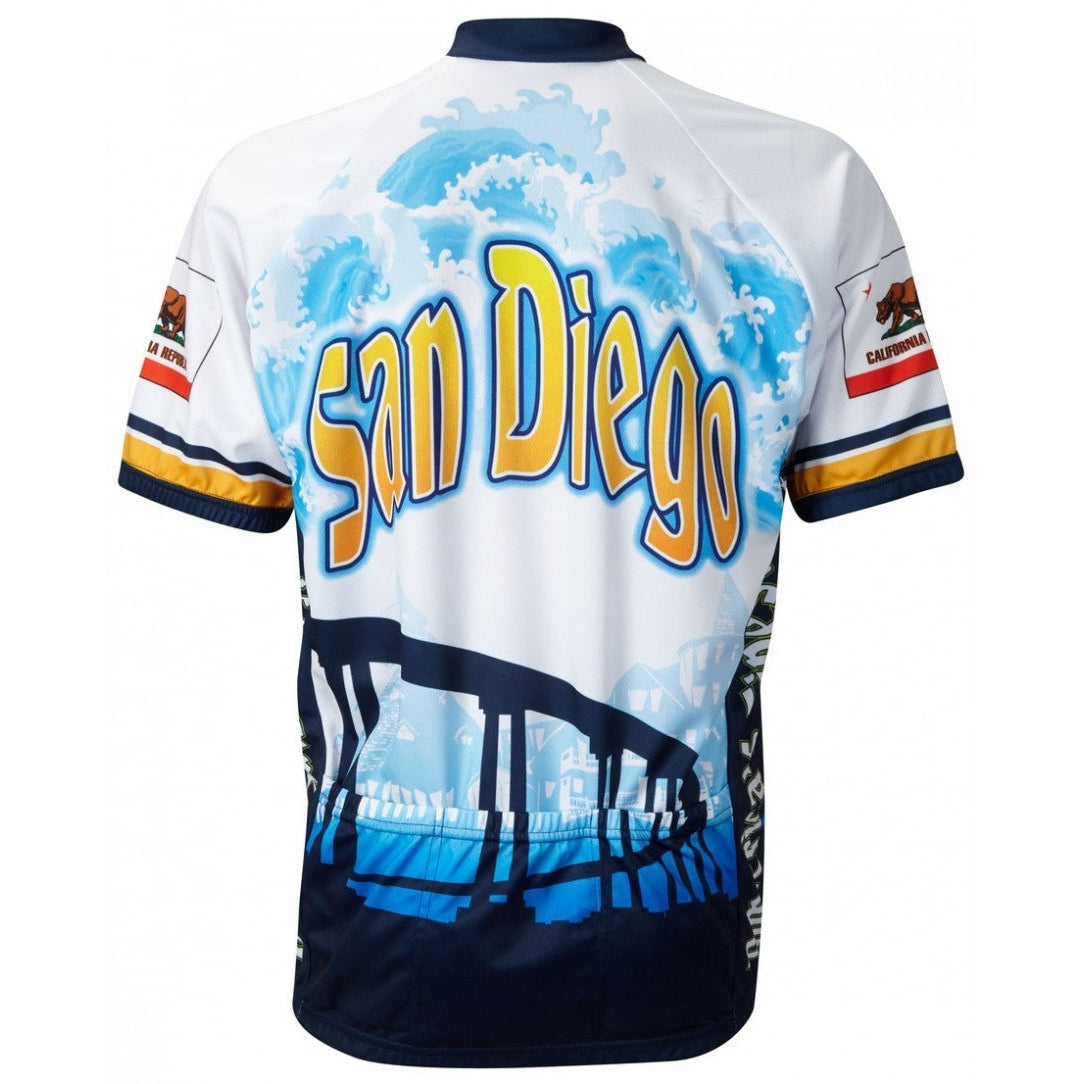 World Jerseys Men s San Diego Road Bike Jersey Bicycle Warehouse